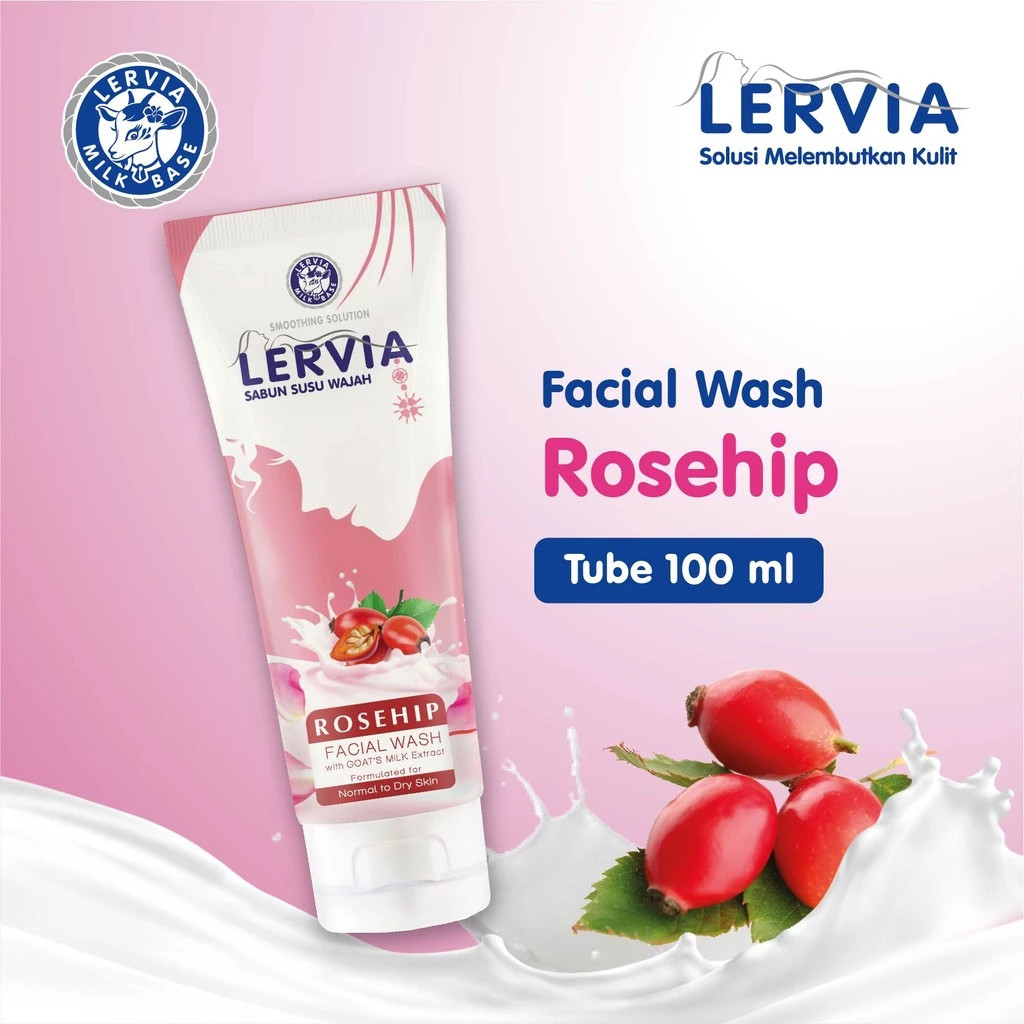 Sabun Cuci Muka Lervia Face Wash 100ml Lervia Facial Wash 100 ml ORIGINAL