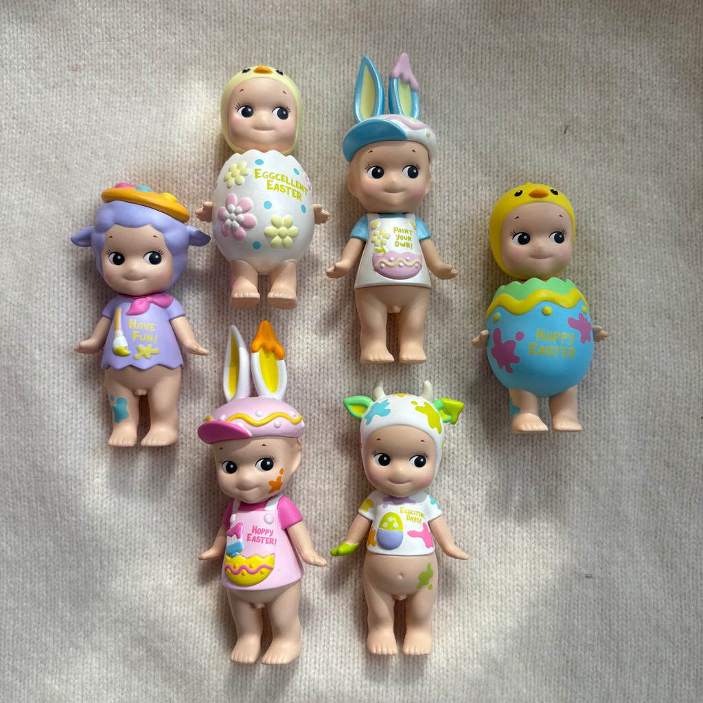 Sonny Angel Mini Figure    No box No bag  Blind Box Easter Lamb  Hatched Egg Easter Cow Easter Bunny