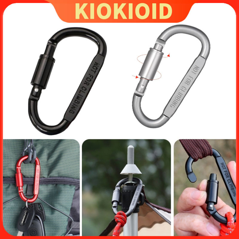 Carabiner Mini/Quickdraw Karabiner/Karabiner/Bentuk-D LIXADA Gantungan Carabiner Aluminium Stainless