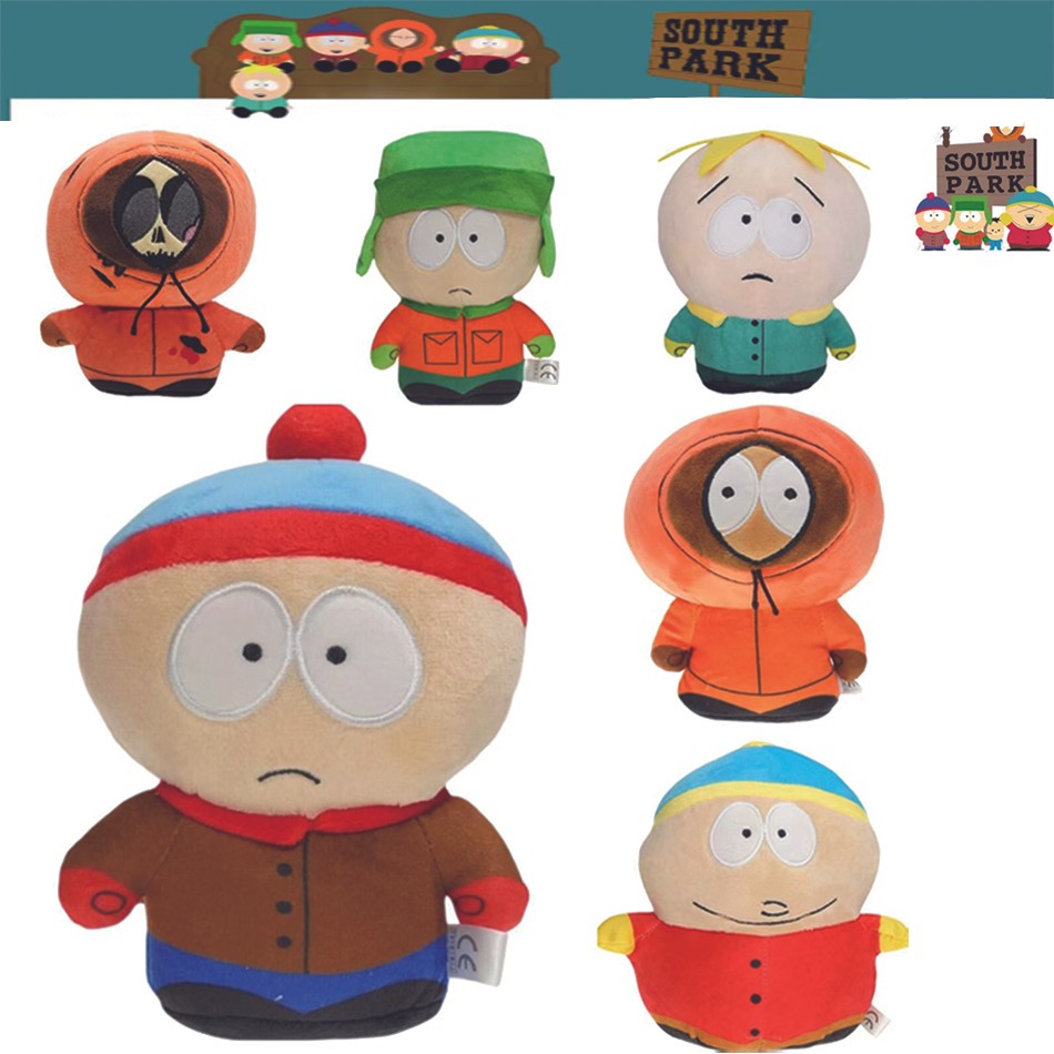 New 20cm SouthPark Plush Toys Cartoon Doll Stan Kyle Kenny Kawaii Cartoon Plush Dolls Baby Boy Girl 