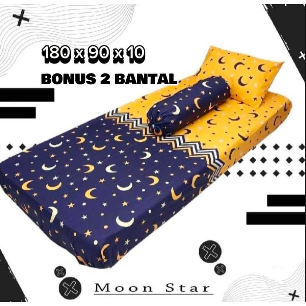 ARFSHOP Kasur Lantai Busa Tebal BONUS BANTAL uk 180x90cm untuk single 1 orang dewasa