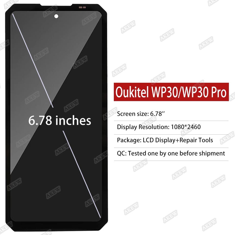 6.78" Original For Oukitel WP30 Pro LCD splay OUKITEL WP30 Tou Screen WP 30 WP30Pro gitizer Assembly