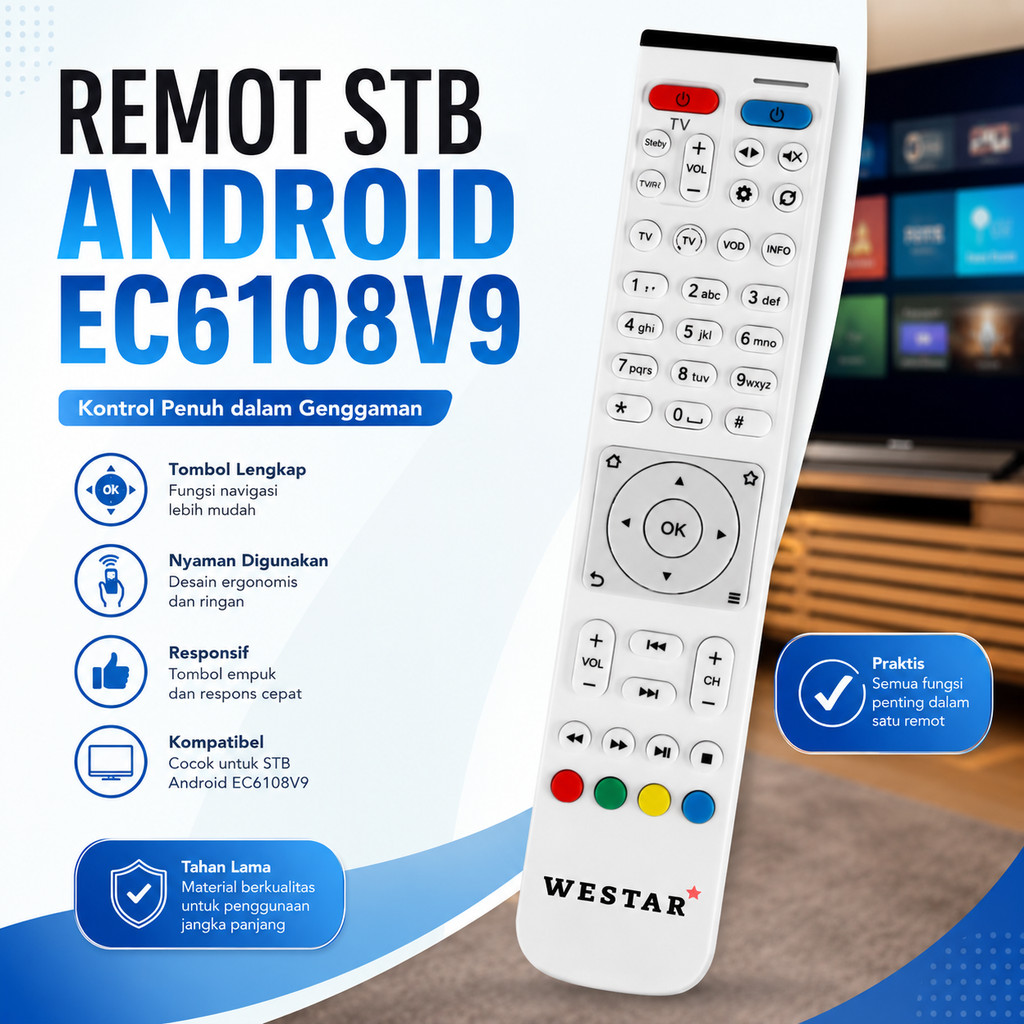 Remote STB EC6108V8 / Remot Set Top Box EC6108V9