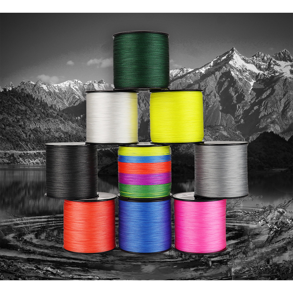 JOF 8X Multifilament Fishing Line 8 Strands Braided Line PE 300M 500M 1000M Carp Fishing Goods 20-10