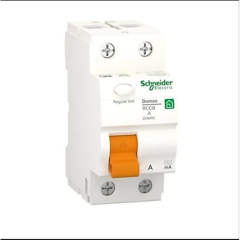 ELCB RCCB SCHNEIDER NEW DOMAE 2P 25A 6KA 30MA DOMR01225