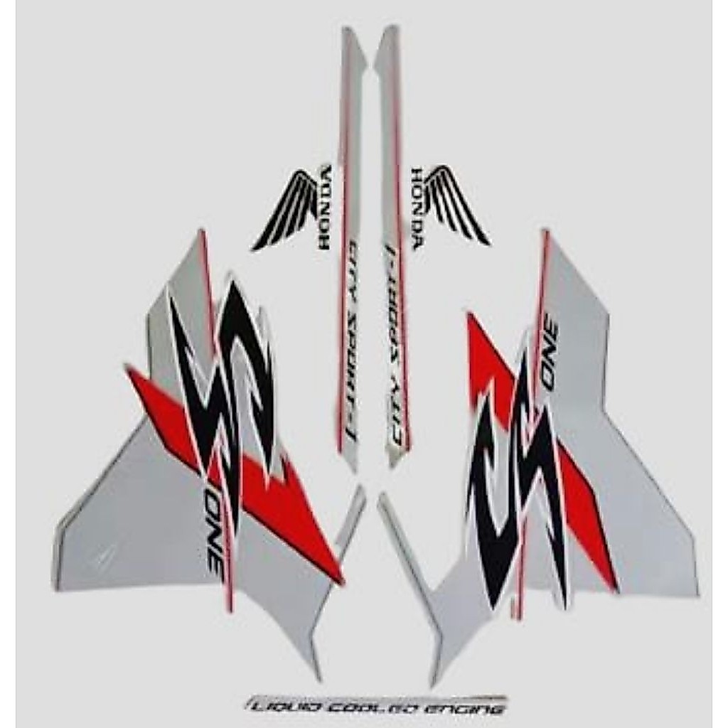 STIKER STRIPING LIS LES POLET BODY MOTOR HONDA CS ONE CSONE CS 1 CS1 WARNA SILVER HITAM MERAH GOLD C