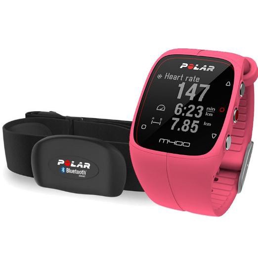 Polar M400 GPS Watch Pink With H7