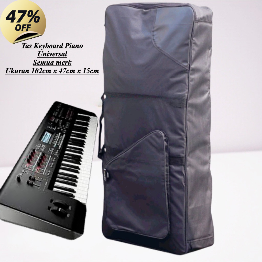 Tas Keyboard Piano Murah Cover Orgen Tunggal Lapis Busa Tebal Waterproof Ransel Jinjing