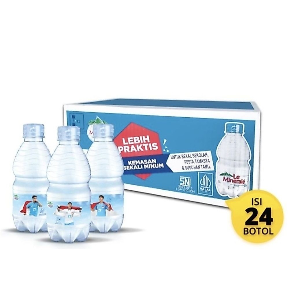 Le Minerale Air Mineral Pegunungan 330ml (Isi 24 Botol 1 Dus)