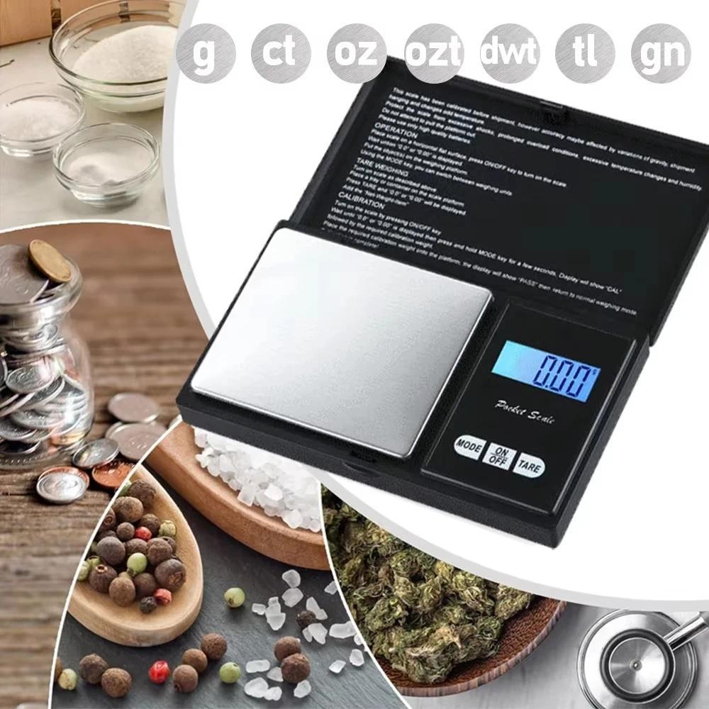 Jewelry Mini Stainless Steel Electronic Scale Digital Pocket Scale Gold Gram Balance Weight Scale Po