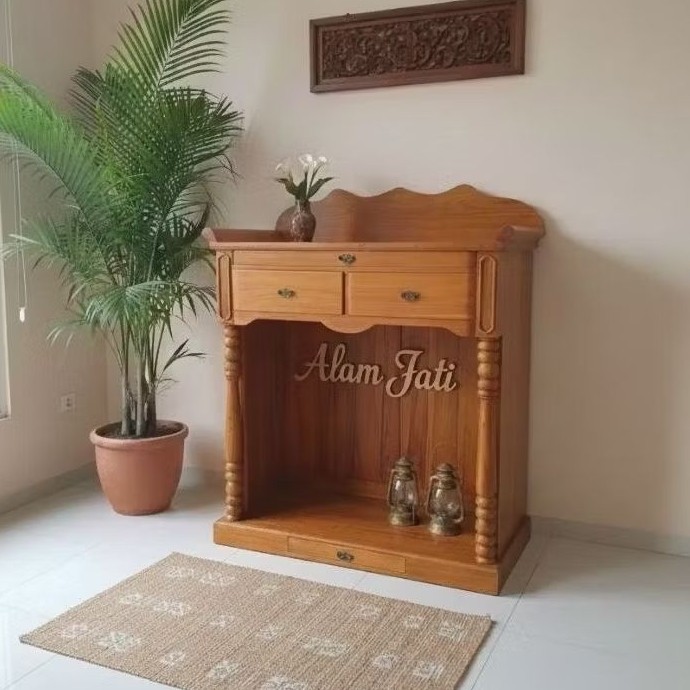 Meja Altar Sembahyang leluhur Premium kayu jati