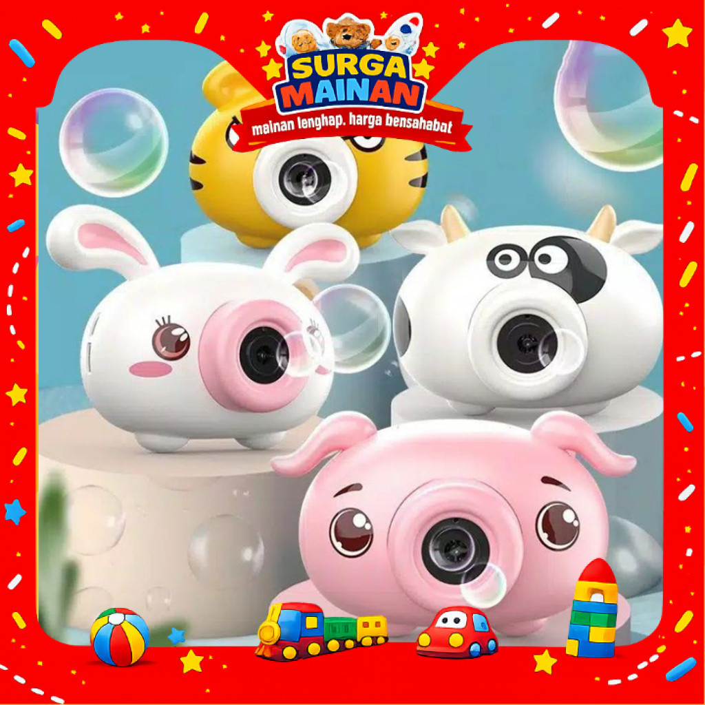 [SURGAMAINAN] [SMN154] BUBBLE CAMERA elektrik/ bubble blow kamera otomatis /kamera bubble plus refil