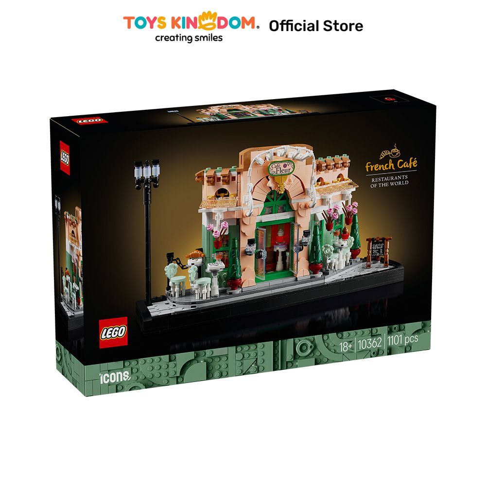 Toys Kingdom Lego Icons French Cafe Set 1101 Pcs 10362 - Mix Kids Toy Toys Block Bricks Set Mainan M