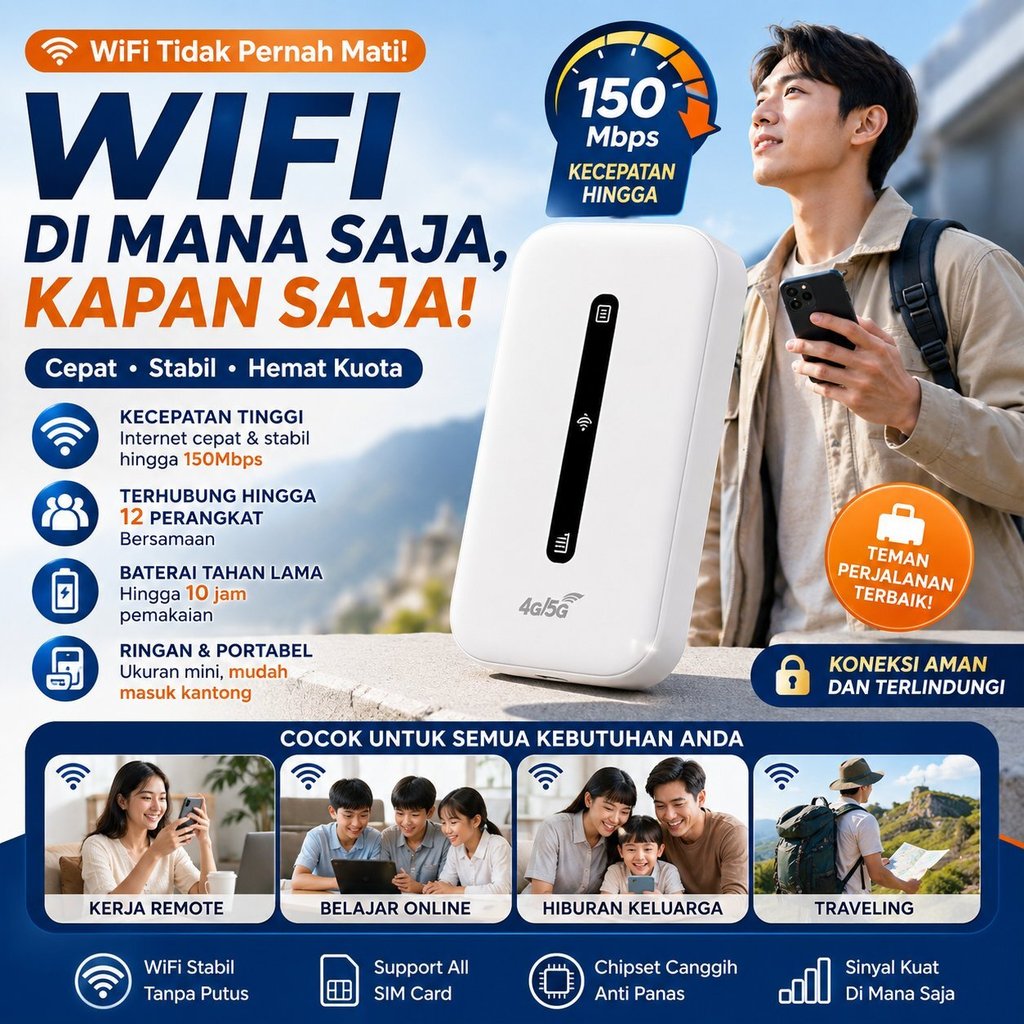 WIFI Portabel/Modem Router WiFi 4G LTE 5G/WiFi Jaringan Nirkabel Portabel/Router Wi-Fi Seluler/Route