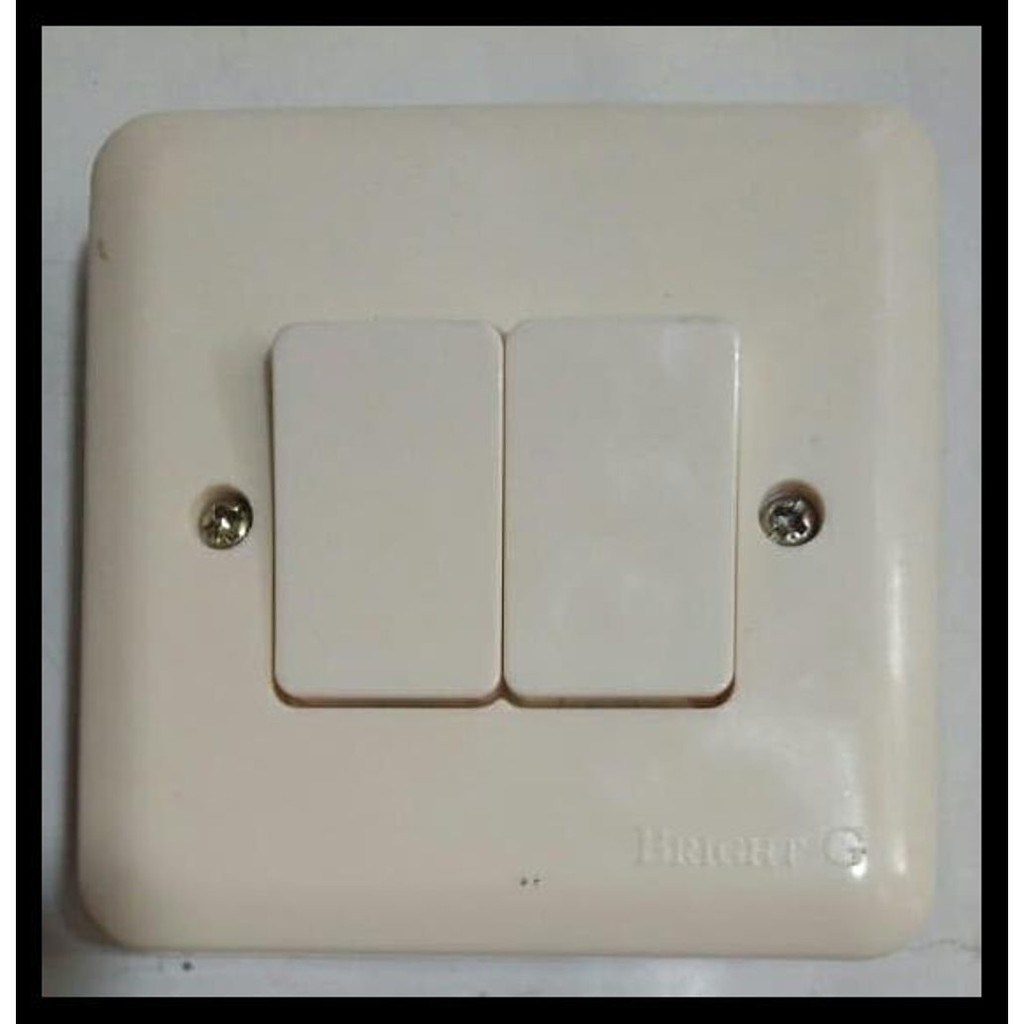 Saklar Bright-G Double Saklar Seri Bright-G IB Inbow Ditanam - 802