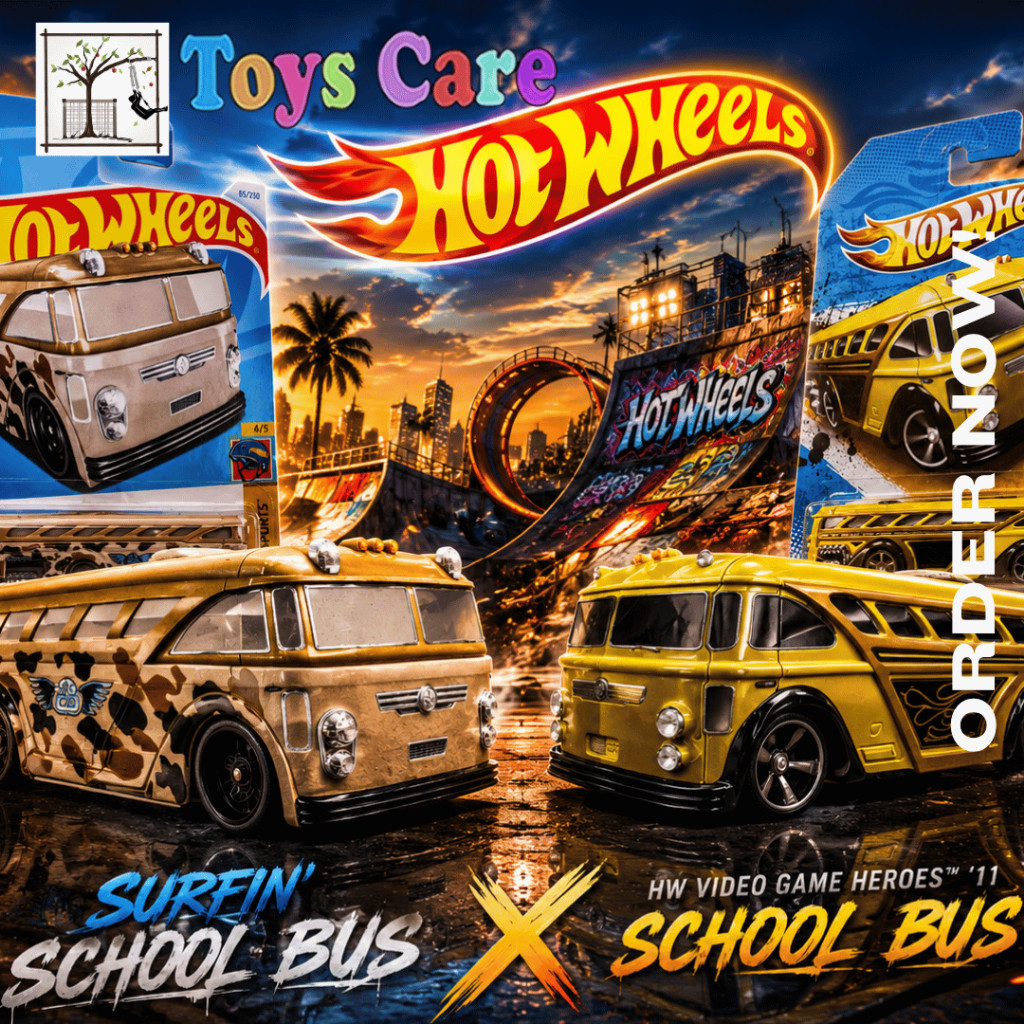 Hot Wheels Surfin School Bus Cream 2024