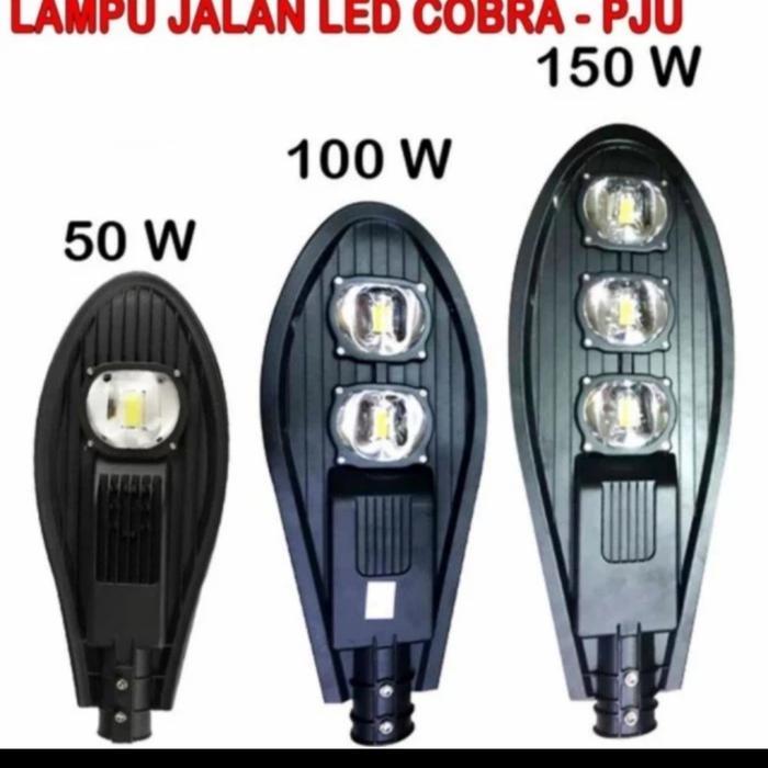 Pju jalan 50w 100w 150w cobra pju led street light outdoor taman - PJU COBRA 150W