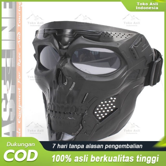 Masker Topeng Tengkorak Biker Motor Keren Garang / Mask Wajah Helm
