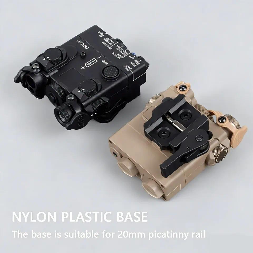Tactical PEQ15 PEQ-15 Red Laser Sight Pointer Strobe LED Light Airsoft Laser Fit 20mm Rail For AR15 