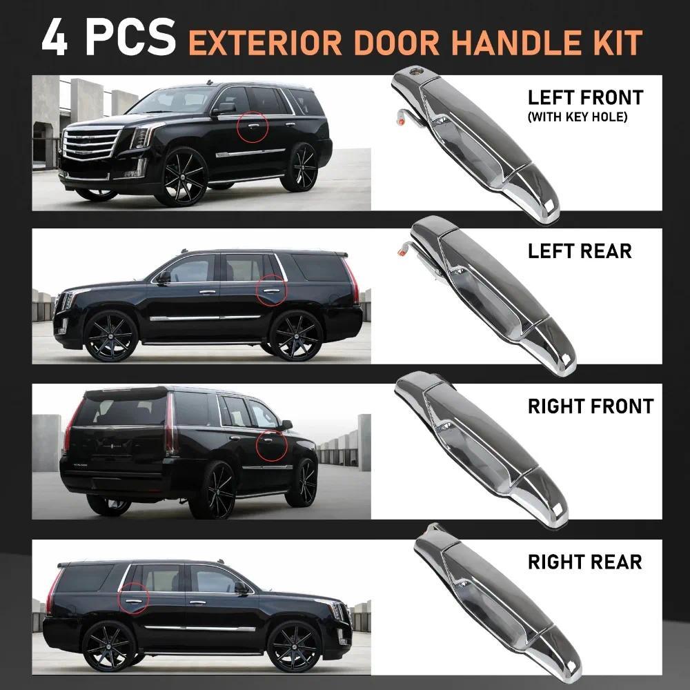 Car Door Handle for 2007-2013 evy Tahoe GMC Yukon Sierra Denali Front Rear 22738722 22738721 2596052