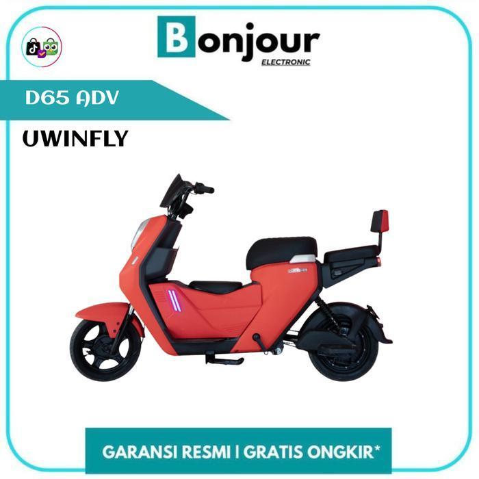 Terlaris Selis Sepeda Listrik Uwinfly D65 ADV 48V/12Ah Uwinfly D65 ADV - hitam