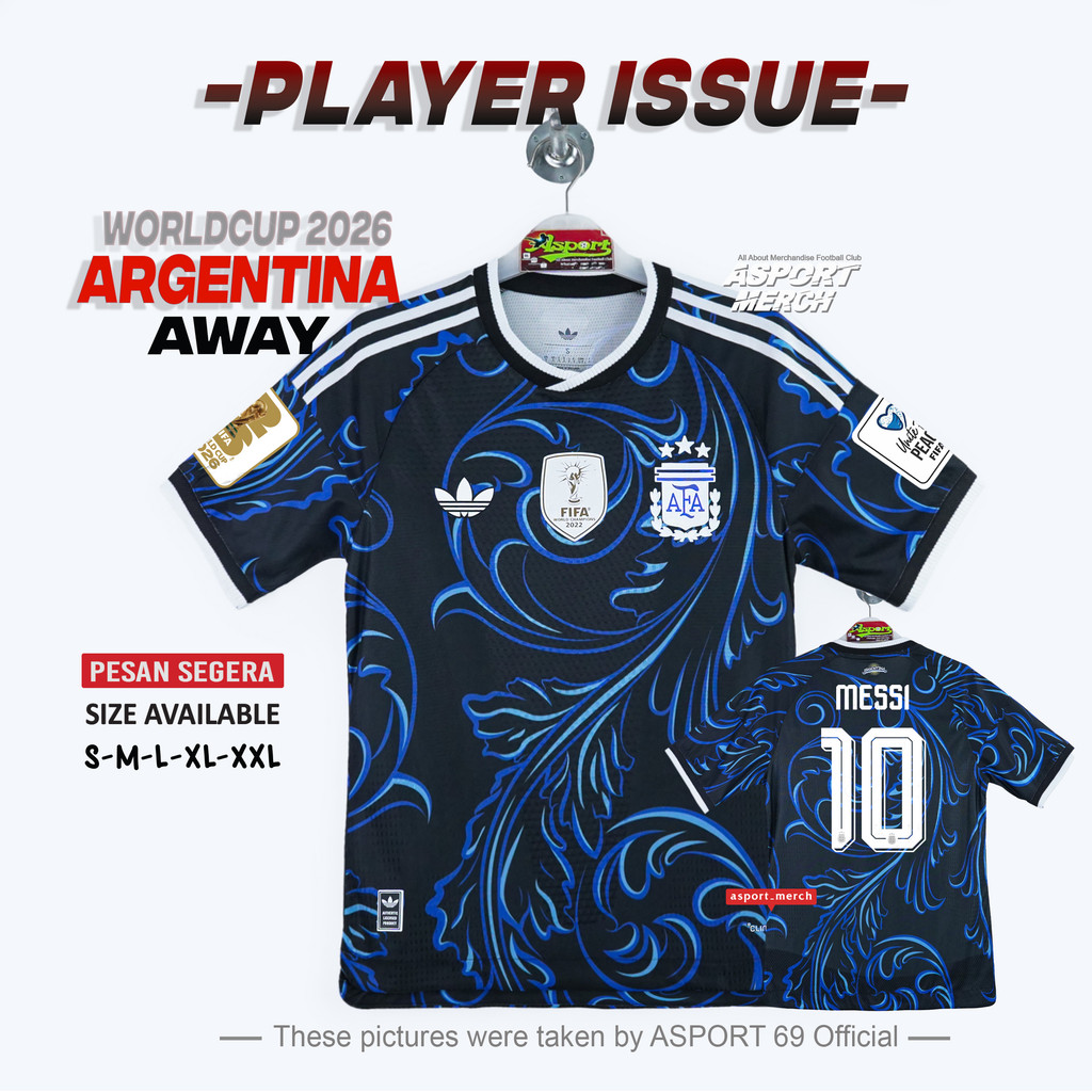 JERSEY PLAYER ISSUE ARGENTINA AWAY 2026 WORLD CUP PI ARGENTINA AWAY 26 PILDUN