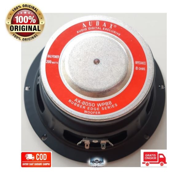 SPEAKER AUDAX SPEAKER 8 INCH DAYA 200 WATT AX-8050 NEW WOOFER