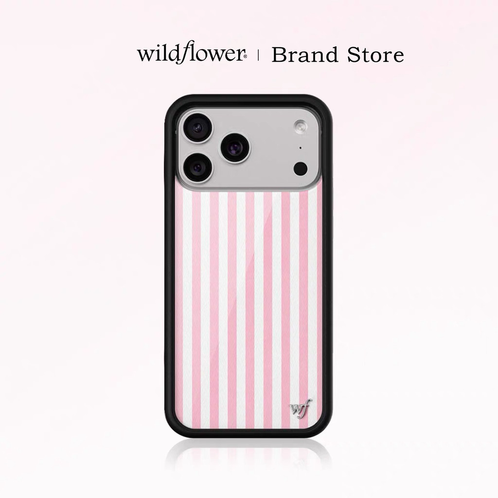 New Wildflower Pink Stripes Wf Case for IPhone 17 17Pro 17ProMax Air 16 15 14 Plus 12 13 14 15 16 Pr