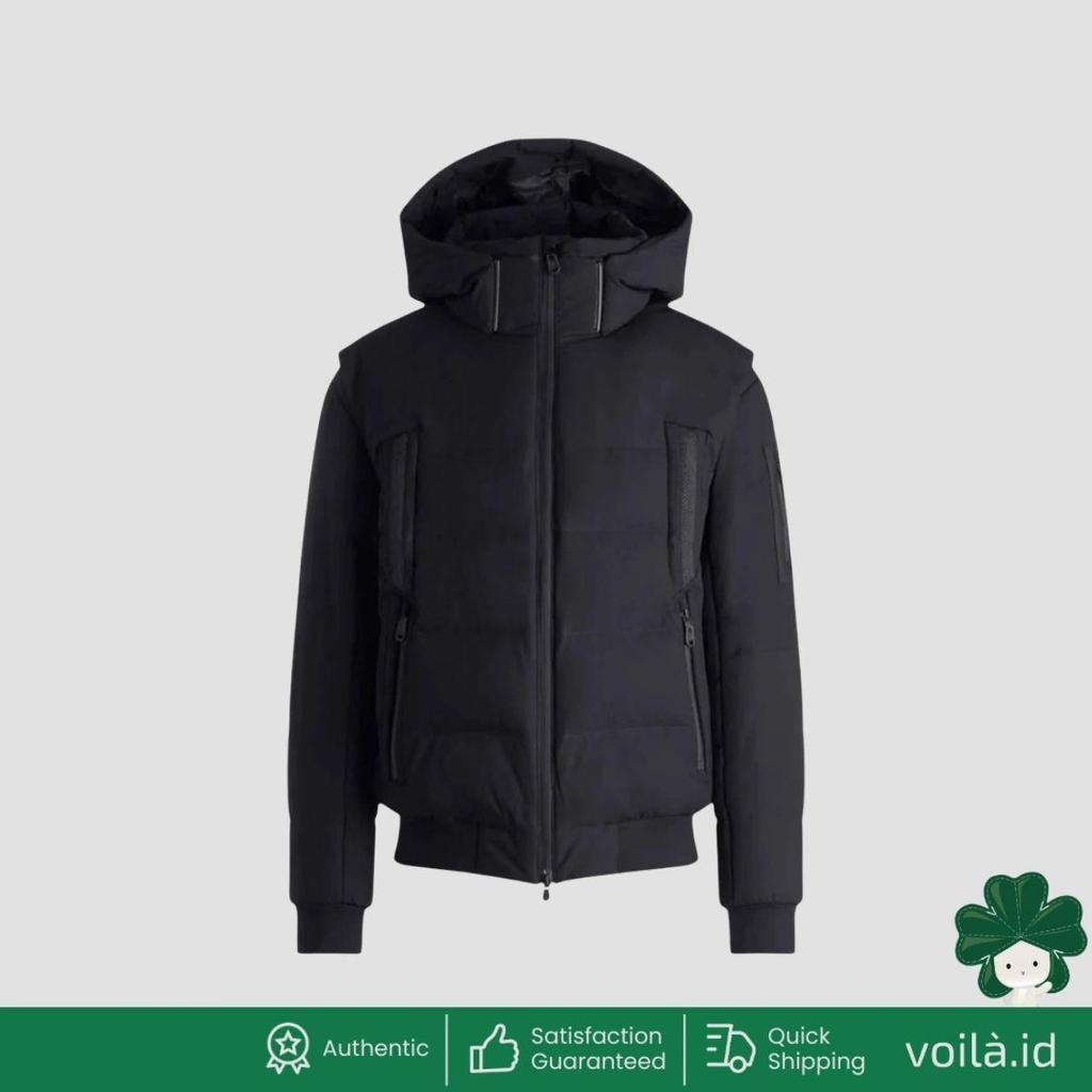 OW_Block-X Bomber Down Jacket with Detachable Sleeves Navy Blue