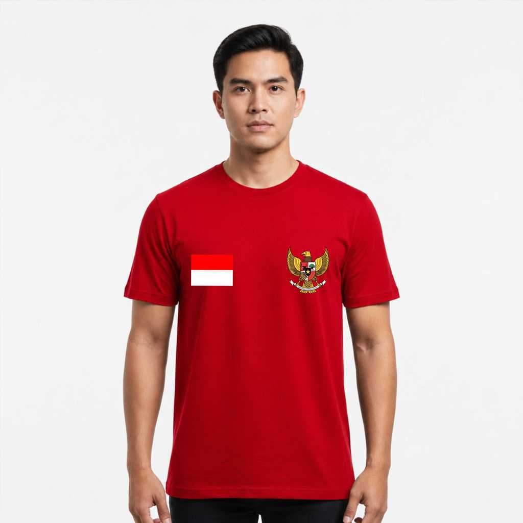 NF BIsa cod  kaos hut ri ke 81 tahun indonesia logo garuda bendera / kaos dewasa pria dan wanita