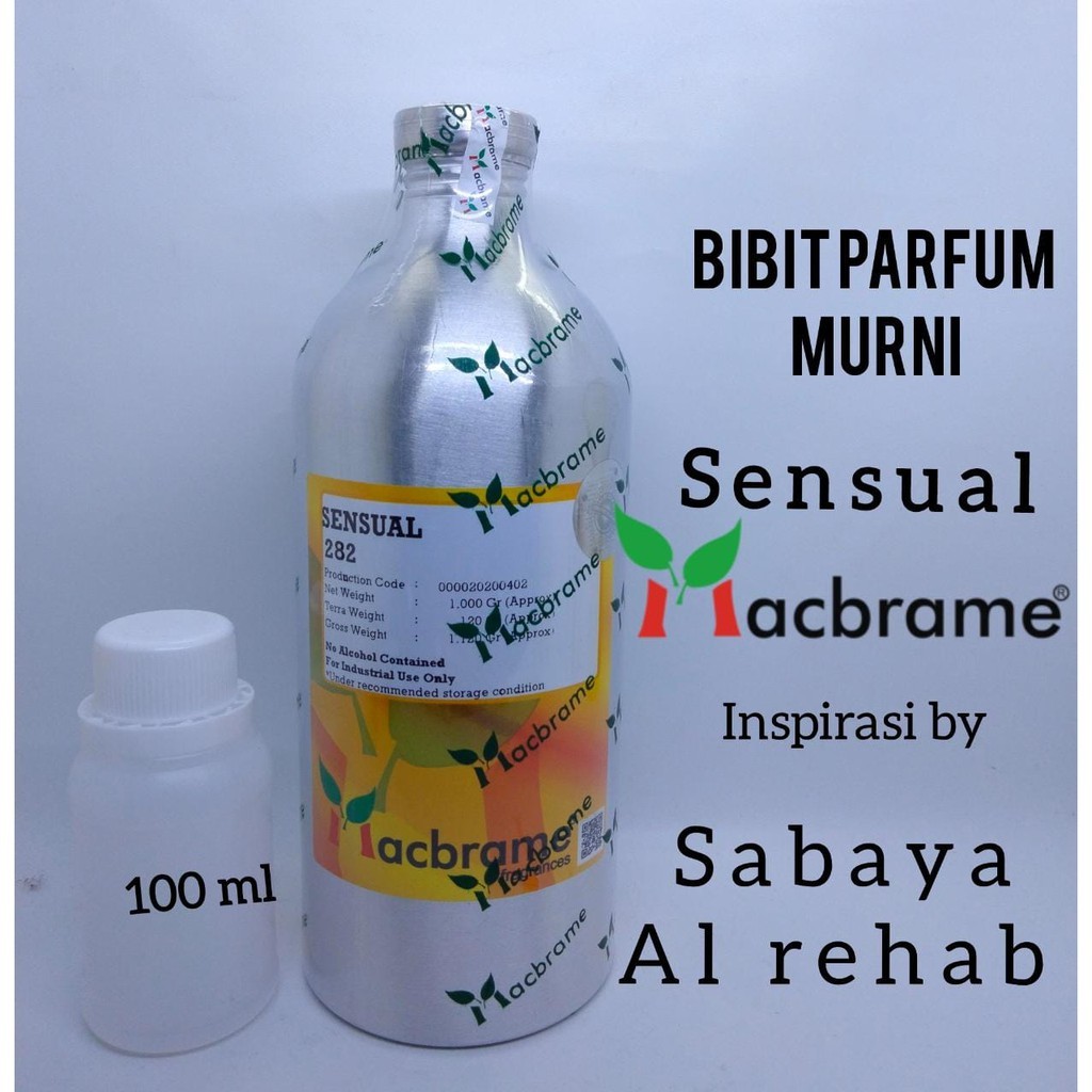 SENSUAL BIBIT PARFUM MURNI 100 ML. BY MACBRAME INSPIRASI S4BAYA AL REHAB