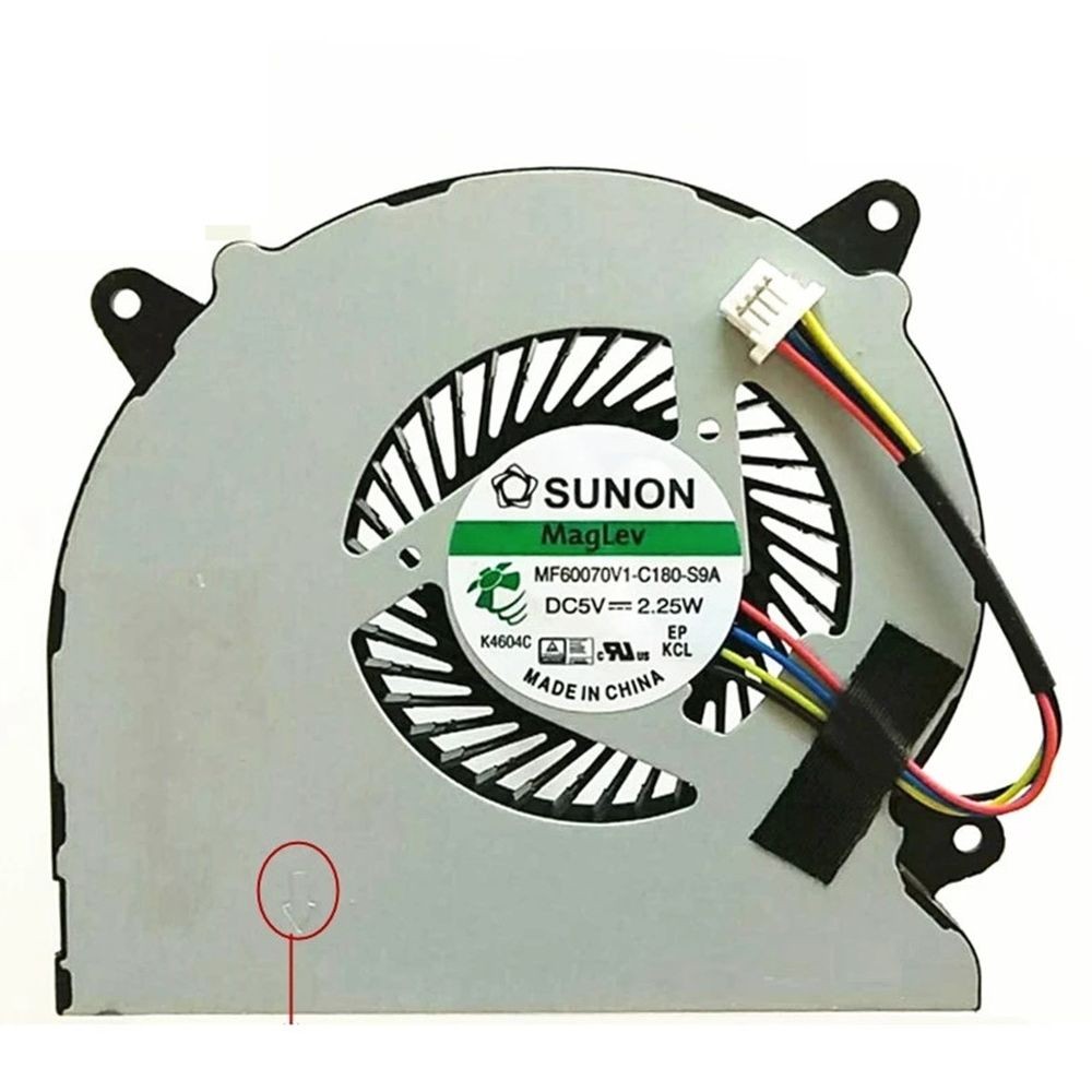 New CPU Fan for ASUS N550 N550J N750 N750JK N750JV G550JK Laptop CPU Cooling fan MF60070V1-C180-S9A 