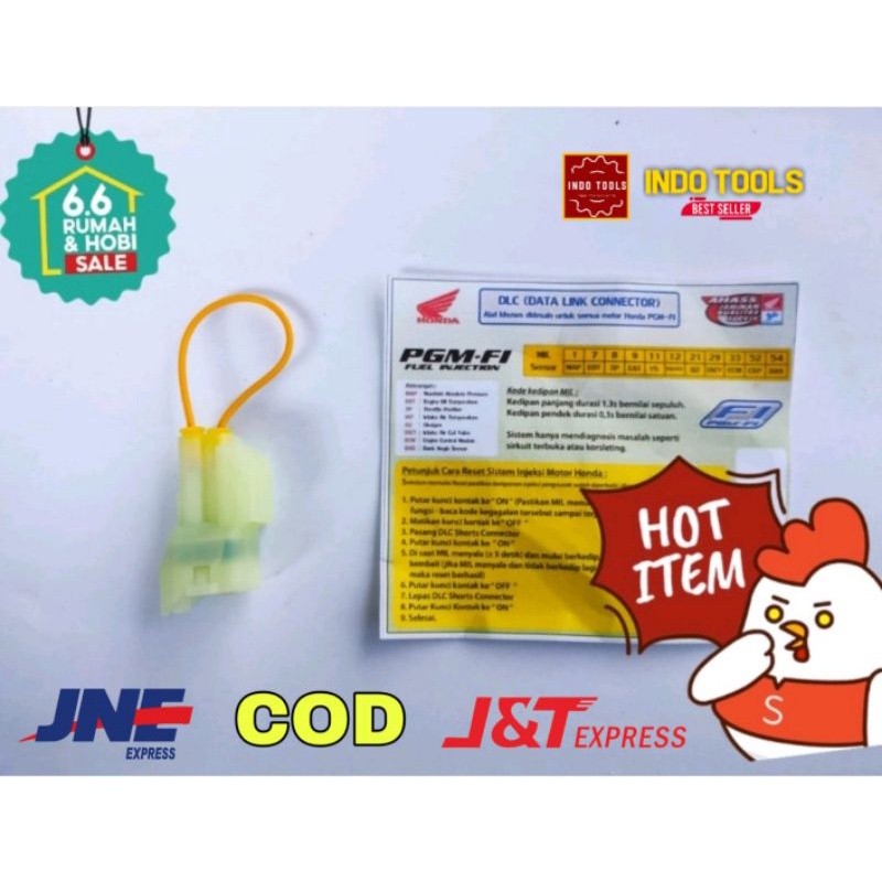 TERBARU Kabel dlc set ulang injeksi DLC short conector - alat riset manual motor injeksi honda