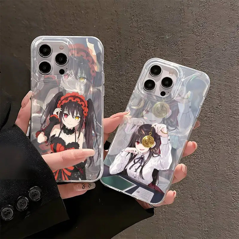 Casing Ponsel K-Kurumi Tokisaki Untuk iPhone 16 15 14 13 12 11 Pro Max Plus Multicolor Matte Pelindu