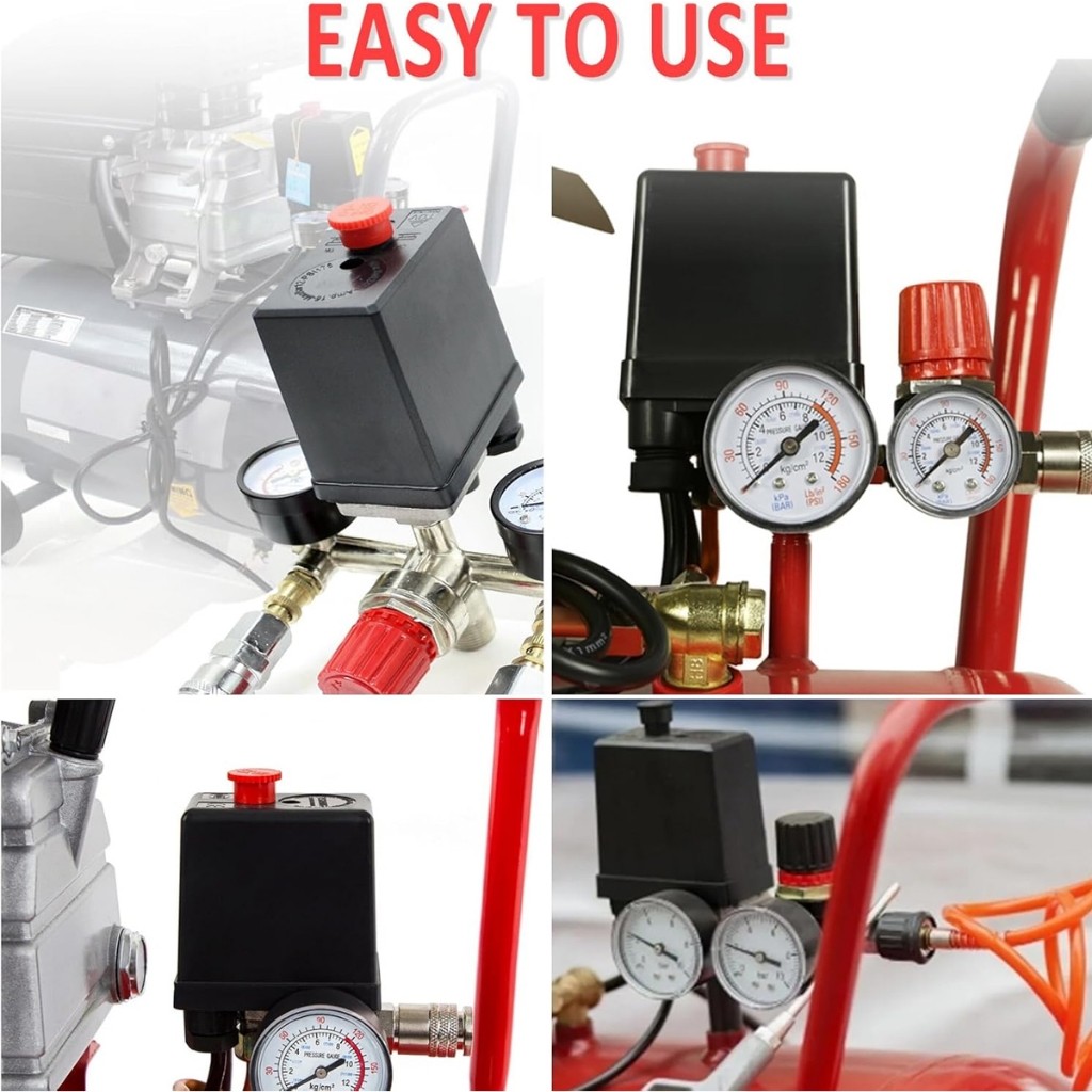 JLD Automatic Pressure Switch Otomatis Compressor 4 Way Control Regulator BY ORANGE