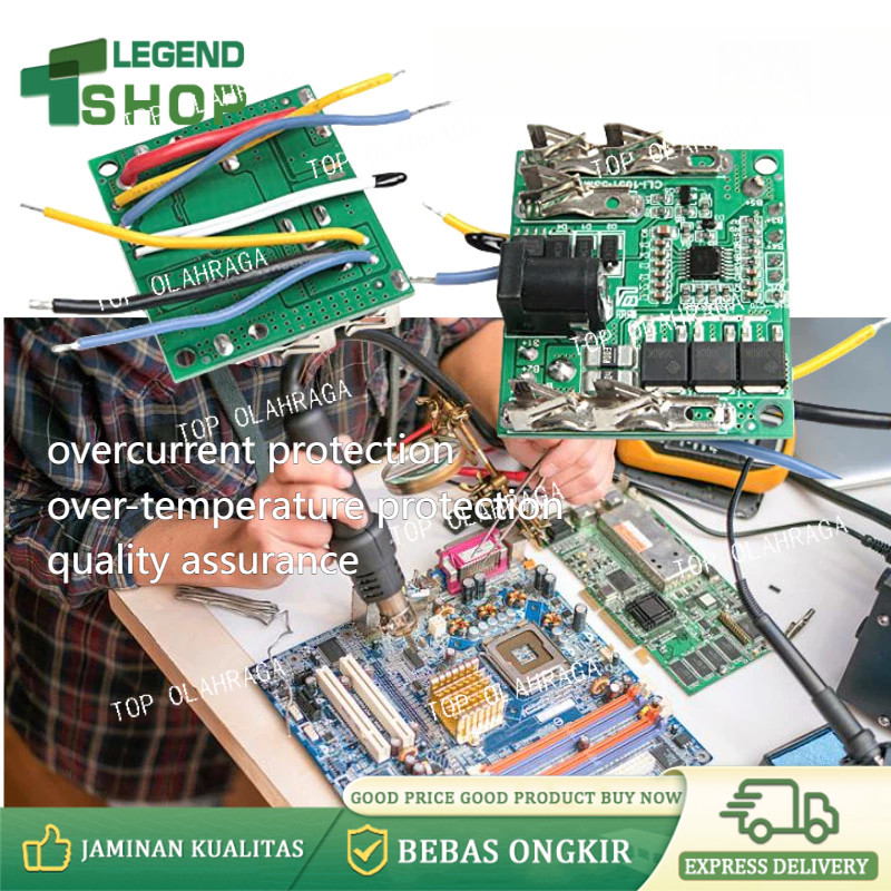 21V 20A BMS Protection Board 5s Papan Sirkuit Pengaman Baterai