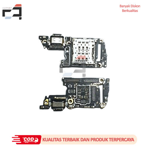 FLEXIBLE CHARGER VIVO V21 4G V2066 / V21 5G V2050 KONEKTOR CAS + SIM + MIC ORI