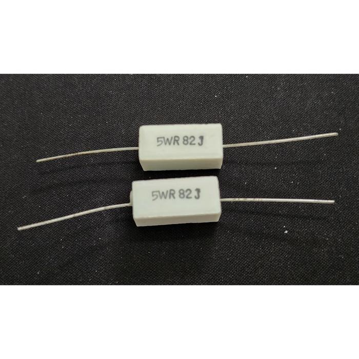 Resistor Keramik Kapur 5W 82Ohm 82 Ohm 82J ...ELEKTRO