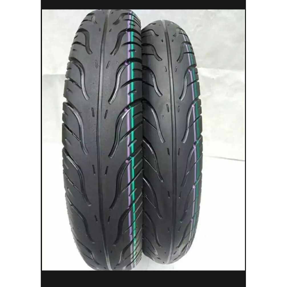 Sepasang ban second matic tubles tubeless ukuran 80/90 90/90-14 all matic merek federal