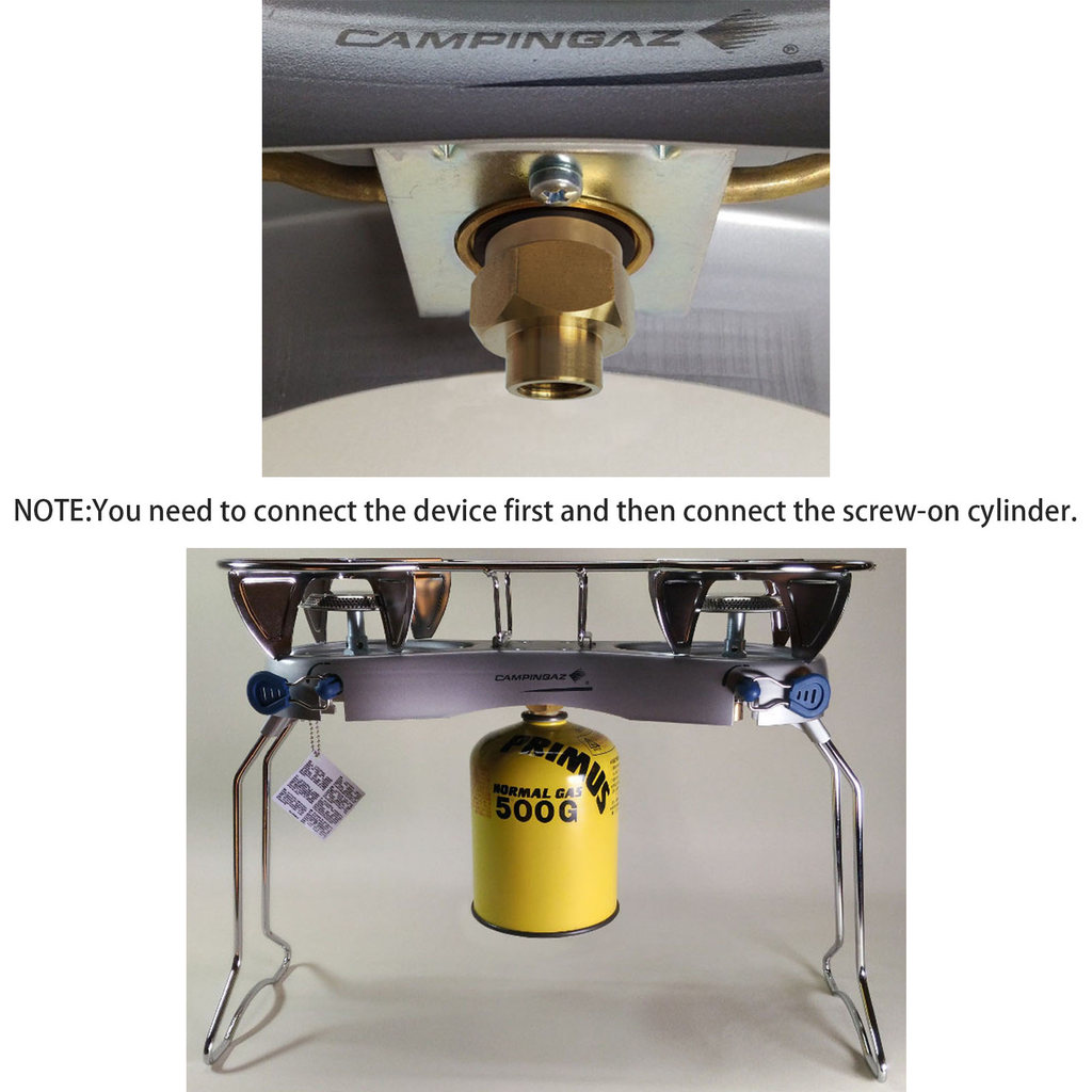 Camping Gas Adapter Screw-on Canister EN417 To Campingaz R907 R904 R901 Gas Stove Converter