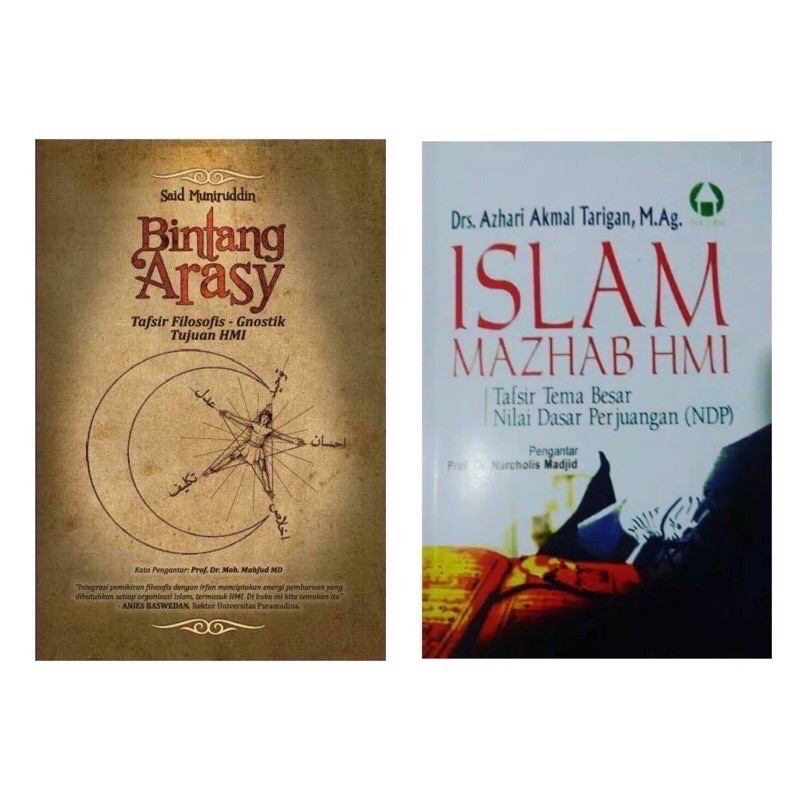 paket 2 buku HMI bintang arasy & islam mazhab HMI