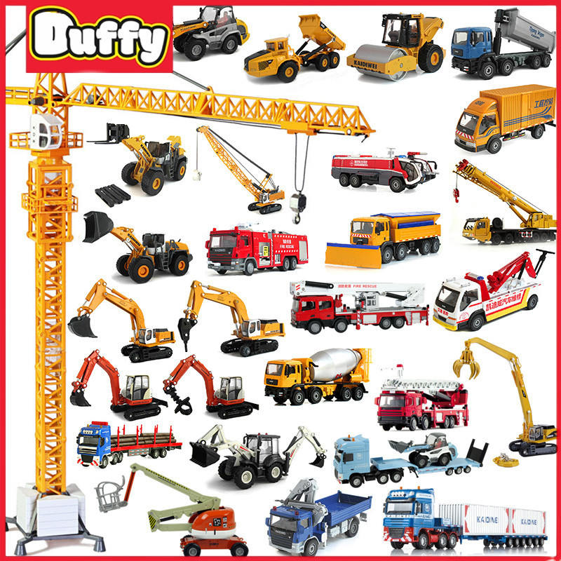 Duffy toys Mainan Anak Truck Konstruksi Escavator / Mainan Kendaraan Teknik Excavator / Mainan Excav