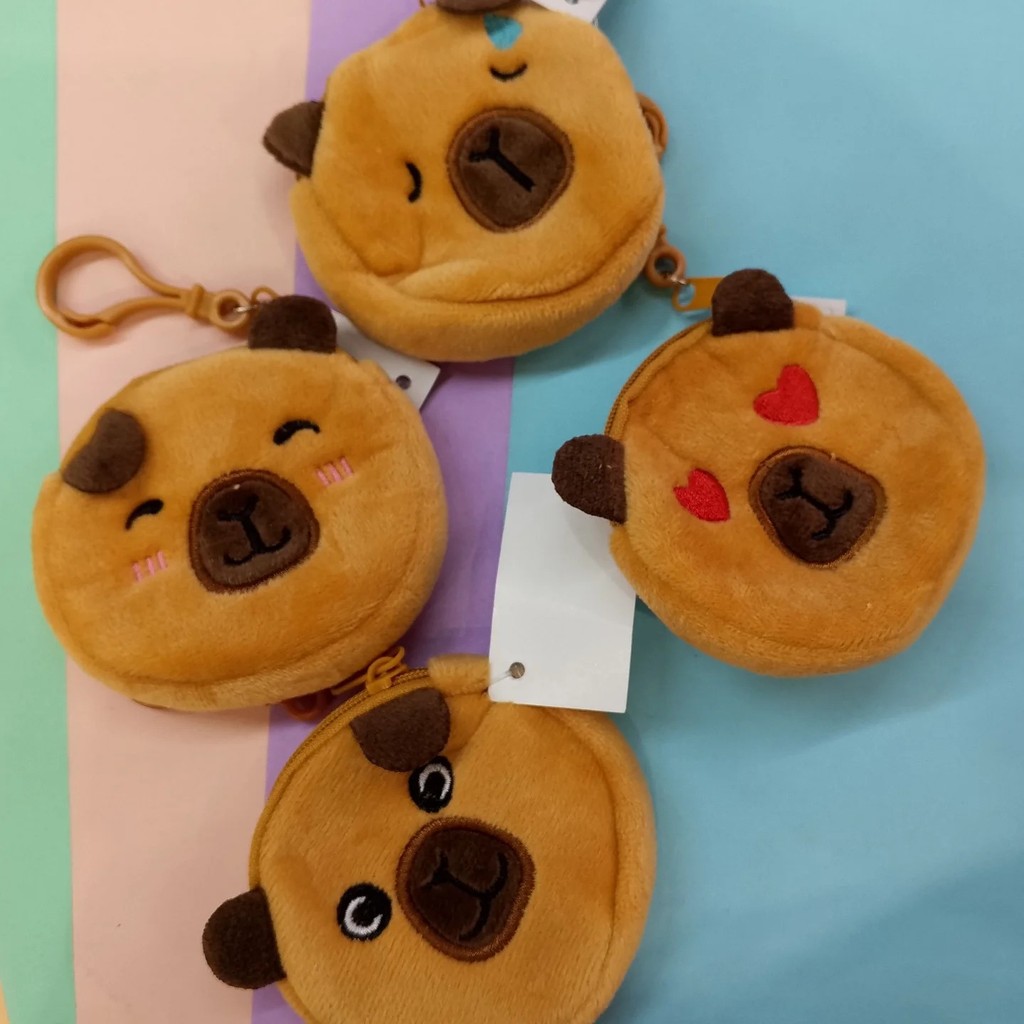 Yamata Dompet Koin Capybara Kapibara KOIN Gantungan Mini Gantungan Kunci Dompet Koin Berunag Murah (