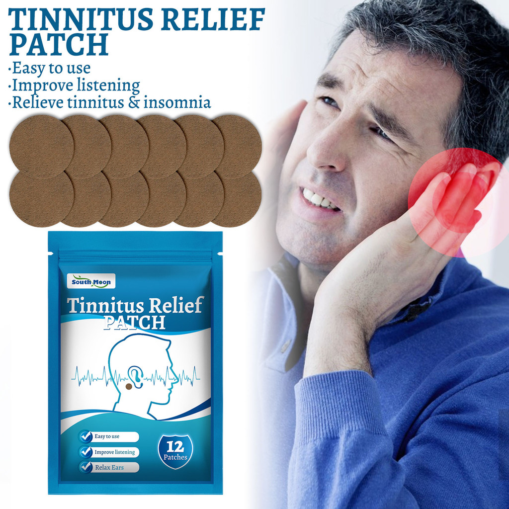 South Moon Tinnitus Patch Relieve Tinnitus Ear Back Hearing Loss Ear Health Patch Relieve Dizziness 