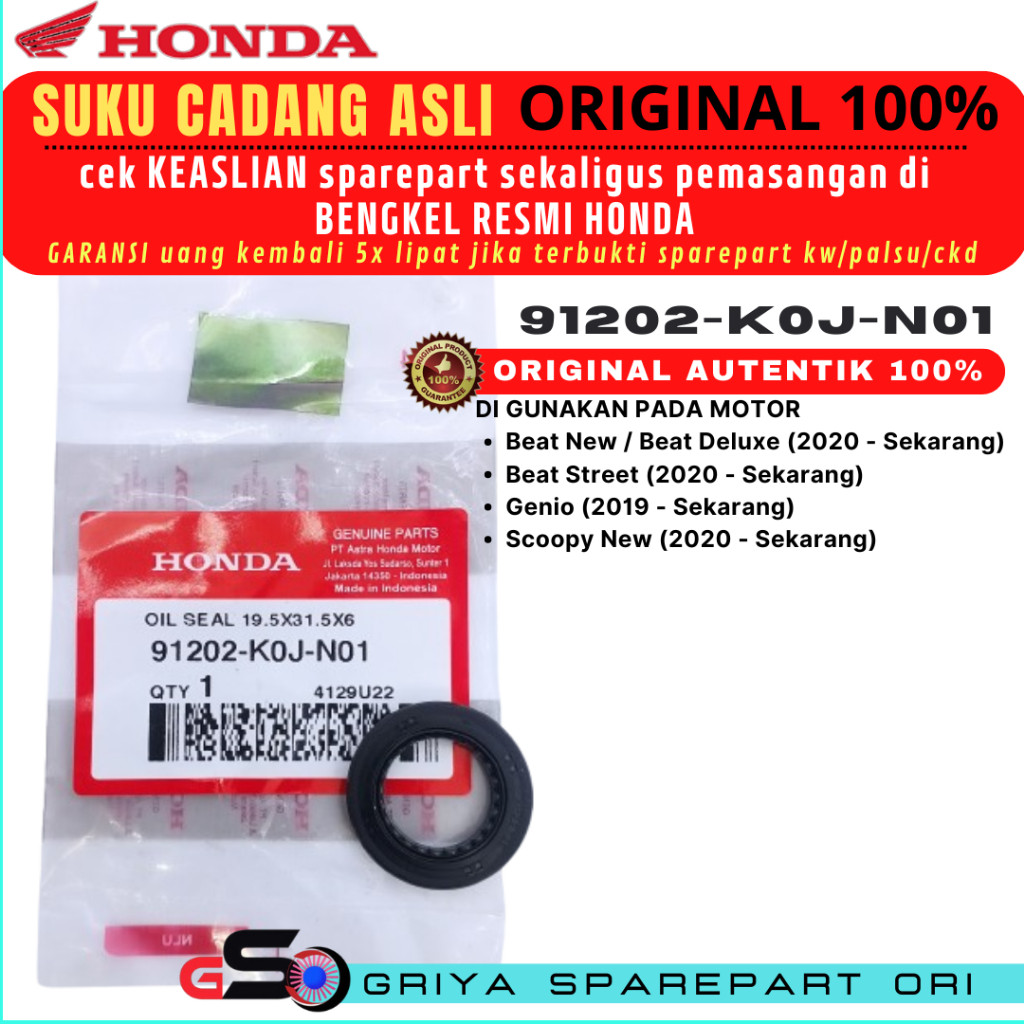 Seal Kruk AS Genio Beat Deluxe Ori Beat New Original Scoopy Esp Beat Street Original Seal AS Kruk Ge