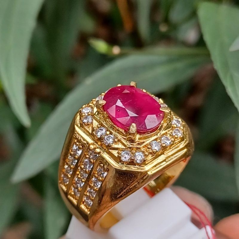 CINCIN BATU PERMATA RUBY AFRIKA MEWAH&ELEGAN