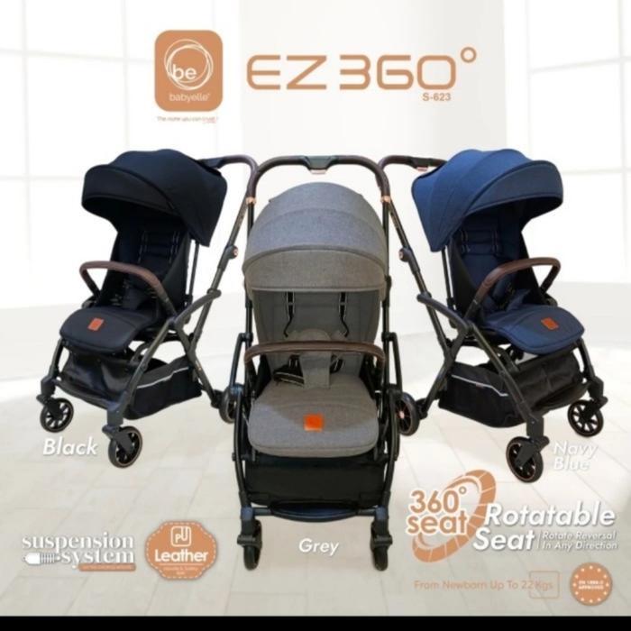 BabynMams Store #NEW Stroller Kereta Bayi BabyElle EZ Switch S523 RS - NAVY 360°