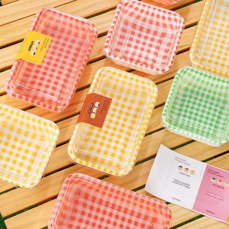 10 PCS Mika Dessert Box / KOTAK Makanan Mika isi 10 Pcs / 10 pcs Korean Dessert Box Cake Premium / K