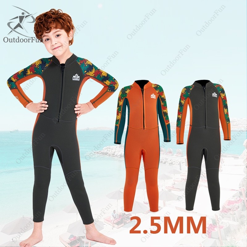 2.5mm Neoprene Diving Suit untuk Anak-anak laki-laki Berselancar Pakaian renang anak-anak Pakaian re