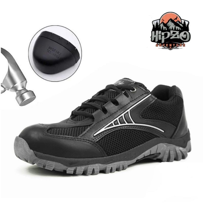 Sepatu Pria Safety Boots Keren Casual Ujung Besi Sport Original 100% Hipzo M73